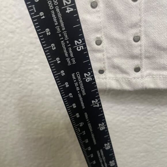 Rag & Bone Womens Jeans Size 29 White Denim Studded Skinny Leg Casual - Picture 7 of 15